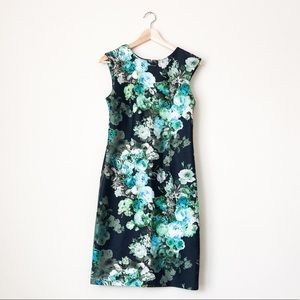 Liz Claiborne floral scuba sheath dress